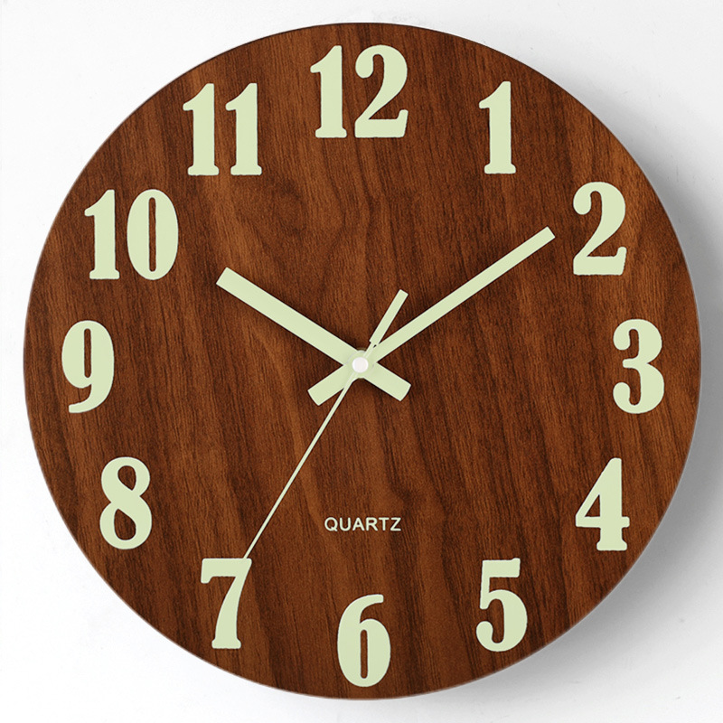 Luminoir - Holz Wanduhr