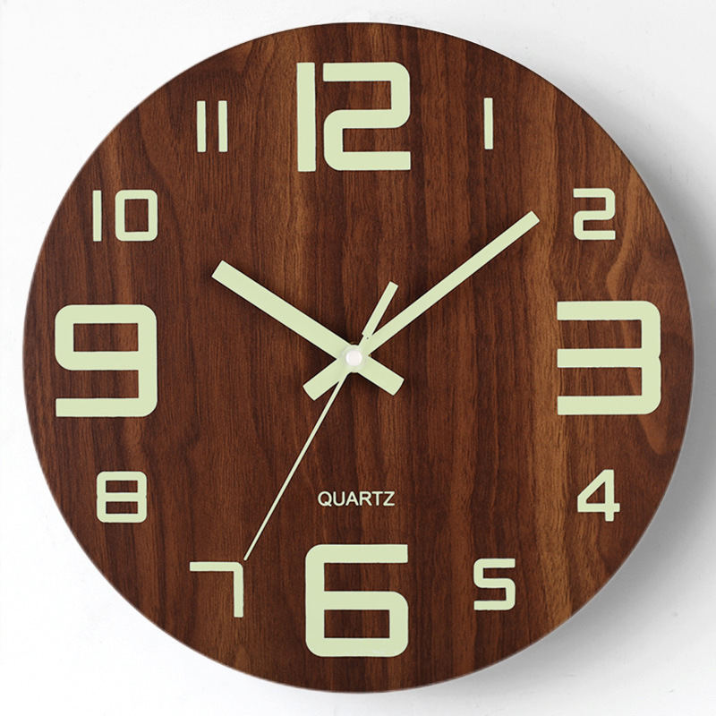 Luminoir - Holz Wanduhr