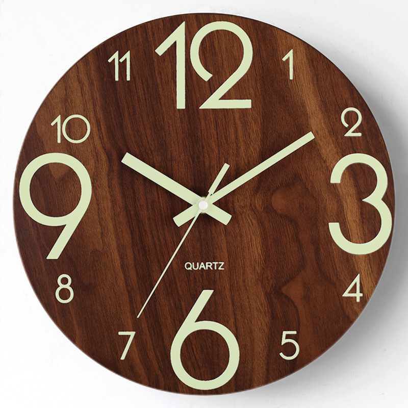 Luminoir - Holz Wanduhr