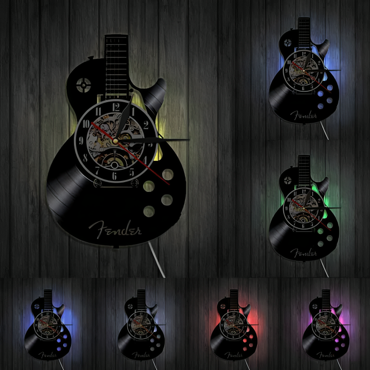 Luminoir - Gitarren Wanduhr
