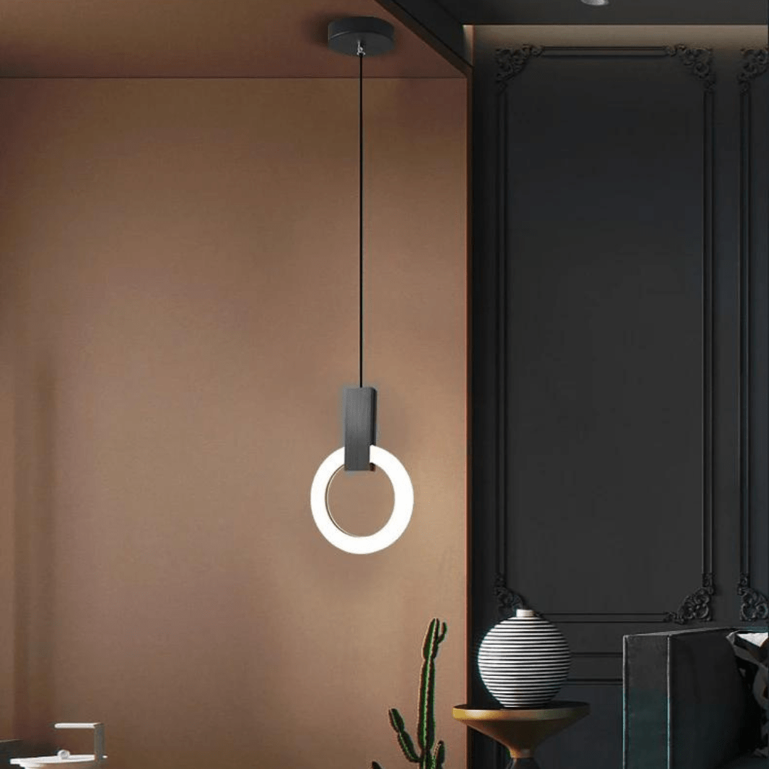 Nordisk Holz LED Deckenlampe Kreisform