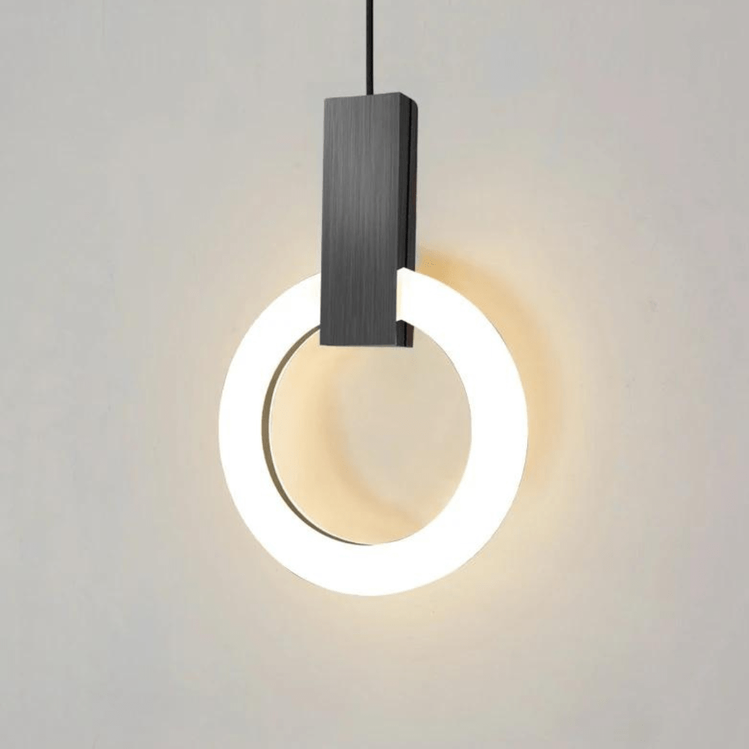 Nordisk Holz LED Deckenlampe Kreisform