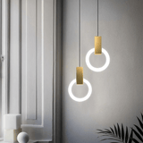 Nordisk Holz LED Deckenlampe Kreisform