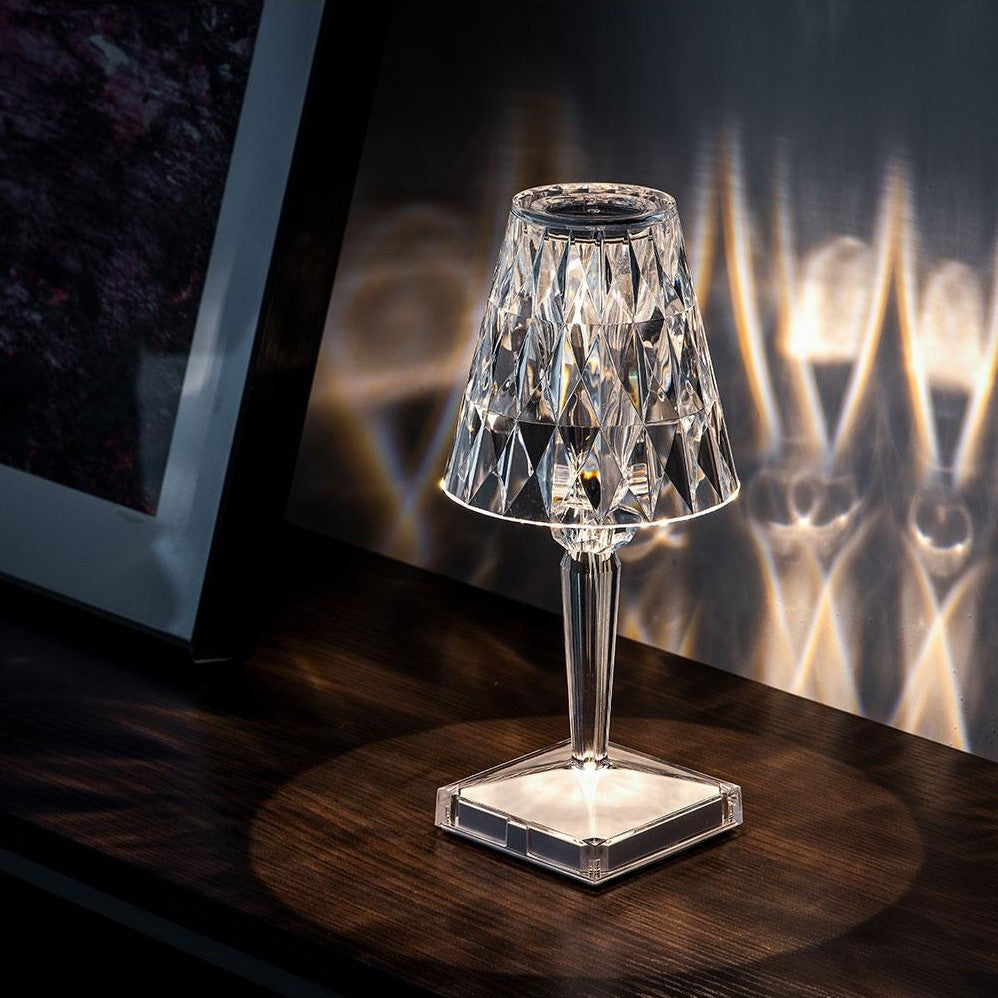 LumiGlow – Kristall Tischlampe