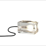 GlowCrystal - Transparente Tischlampe