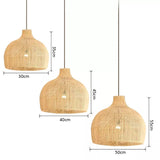 Kökö - Boho Rattan Pendelleuchte