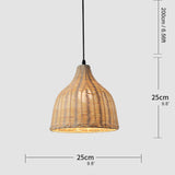 Luminoir – Bambus Rattan Hängelampe