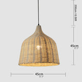 Luminoir – Bambus Rattan Hängelampe