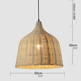 Luminoir – Bambus Rattan Hängelampe