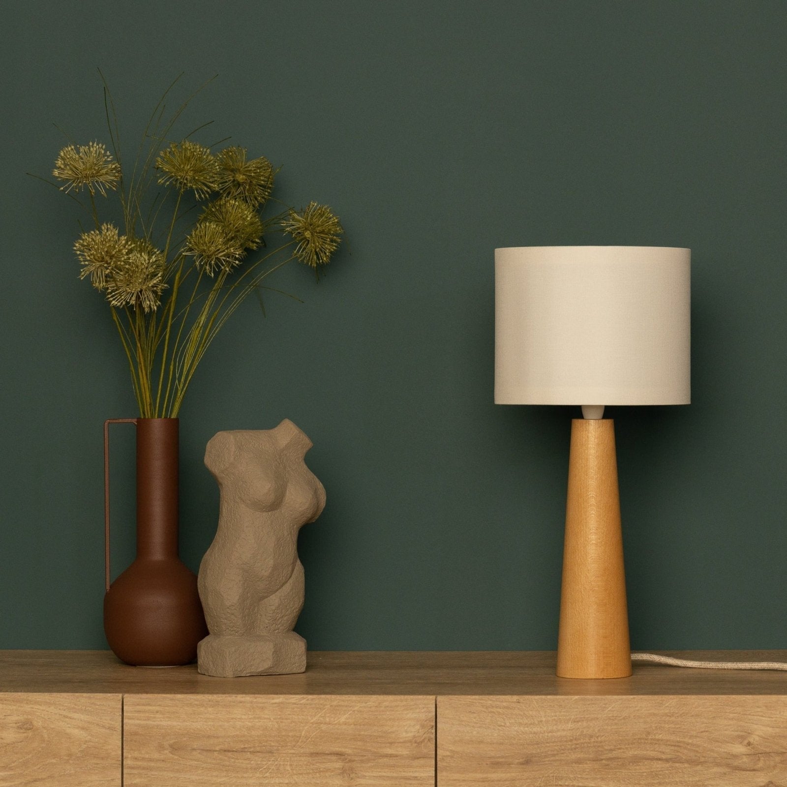 NordicGlow – Holz-Tischlampe