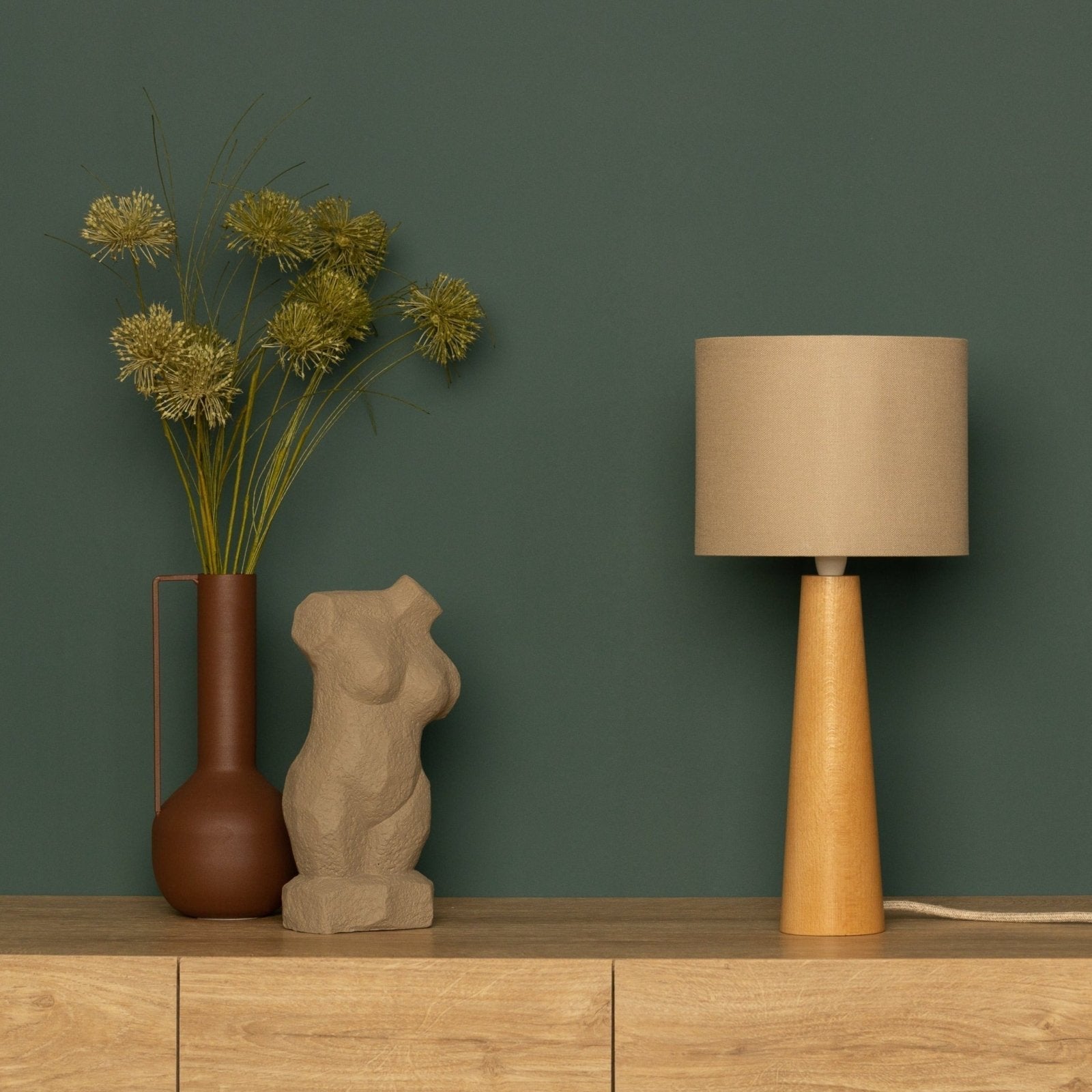 NordicGlow – Holz-Tischlampe