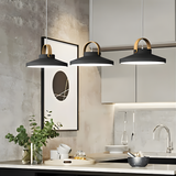 Jovik | Skandinavische Pendelleuchte, Metall/Glas, Schwarz